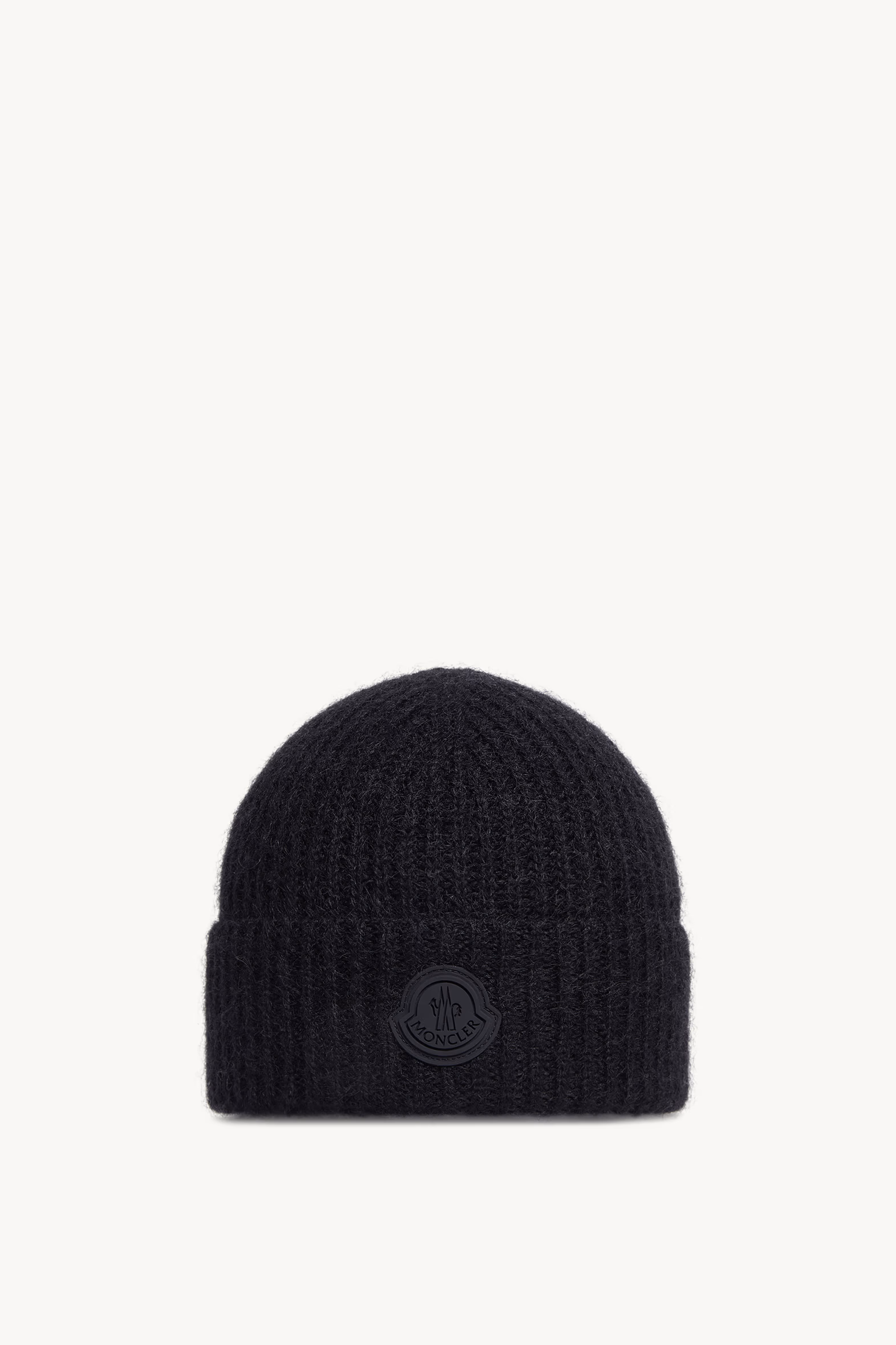 Wool & Mohair Blend Beanie Women Black Moncler 0